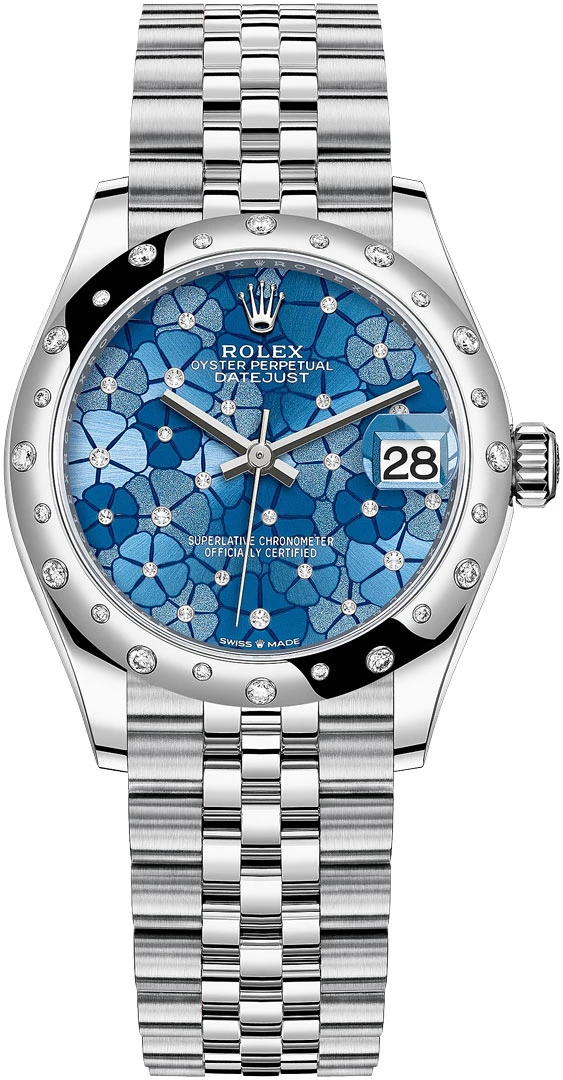 Rolex Datejust 31mm Stainless Steel 278344rbr Azzurro Blue Floral Jubilee Rolex Datejust 31mm Stainless Steel 278344rbr Azzurro Blue Floral Jubilee -Omega Shop 278344rbr Azzurro Blue Floral Jubilee