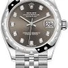 Rolex Datejust 31mm Stainless Steel 278344rbr Dark Grey Diamond Jubilee -Omega Shop 278344rbr Dark Grey Diamond Jubilee