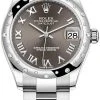 Rolex Datejust 31mm Stainless Steel 278344rbr Dark Grey Roman Oyster -Omega Shop 278344rbr Dark Grey Roman Oyster