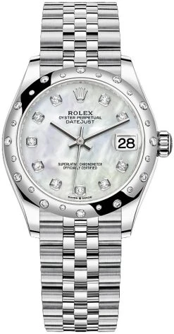 Rolex Datejust 31mm Stainless Steel 278344rbr MOP Diamond Jubilee