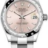 Rolex Datejust 31mm Stainless Steel 278344rbr Pink Index Oyster
