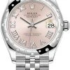 Rolex Datejust 31mm Stainless Steel 278344rbr Pink Roman Jubilee -Omega Shop 278344rbr Pink Roman Jubilee