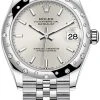 Rolex Datejust 31mm Stainless Steel 278344rbr Silver Index Jubilee