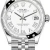 Rolex Datejust 31mm Stainless Steel 278344rbr White Roman Jubilee -Omega Shop 278344rbr White Roman Jubilee