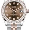 Rolex Datejust 31mm Stainless Steel And Rose Gold 278381rbr Chocolate Diamond Jubilee -Omega Shop 278381rbr Chocolate Diamond Jubilee