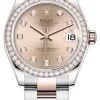 Rolex Datejust 31mm Stainless Steel And Rose Gold 278381rbr Rose Diamond Oyster -Omega Shop 278381rbr Gold Diamond Oyster