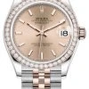 Rolex Datejust 31mm Stainless Steel And Rose Gold 278381rbr Rose Index Jubilee -Omega Shop 278381rbr Gold Index Jubilee