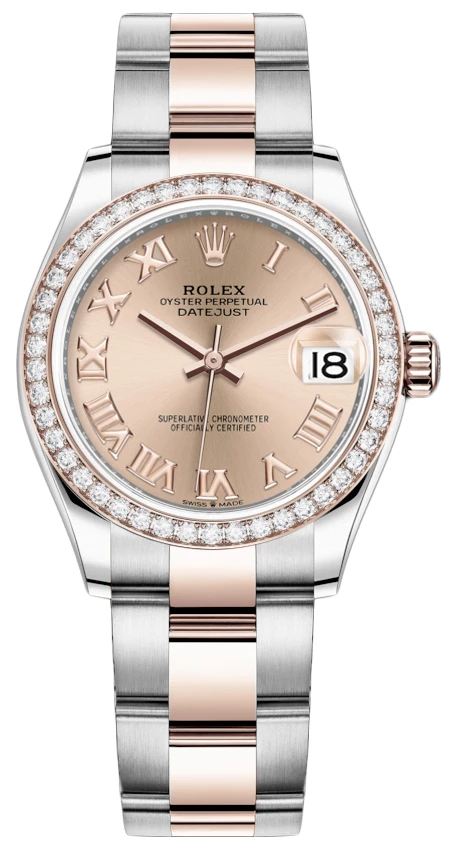 Rolex Datejust 31mm Stainless Steel and Rose Gold 278381rbr Rose Roman Oyster Rolex Datejust 31mm Stainless Steel And Rose Gold 278381rbr Rose Roman Oyster -Omega Shop 278381rbr Gold Roman Oyster
