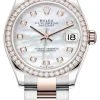 Rolex Datejust 31mm Stainless Steel And Rose Gold 278381rbr MOP Diamond Oyster