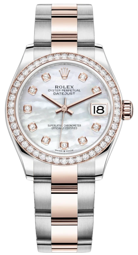 Rolex Datejust 31mm Stainless Steel and Rose Gold 278381rbr MOP Diamond Oyster Rolex Datejust 31mm Stainless Steel And Rose Gold 278381rbr MOP Diamond Oyster -Omega Shop 278381rbr MOP Diamond Oyster
