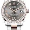 Rolex Datejust 31mm Stainless Steel And Rose Gold 278381rbr Rhodium VI Roman Oyster
