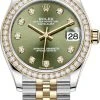 Rolex Datejust 31mm Stainless Steel And Yellow Gold 278383rbr Green Diamond Jubilee -Omega Shop 278383rbr Green Diamond Jubilee m278383rbr 0030