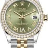 Rolex Datejust 31mm Stainless Steel And Yellow Gold 278383rbr Green VI Roman Jubilee -Omega Shop 278383rbr Green VI Roman Jubilee m278383rbr 0016