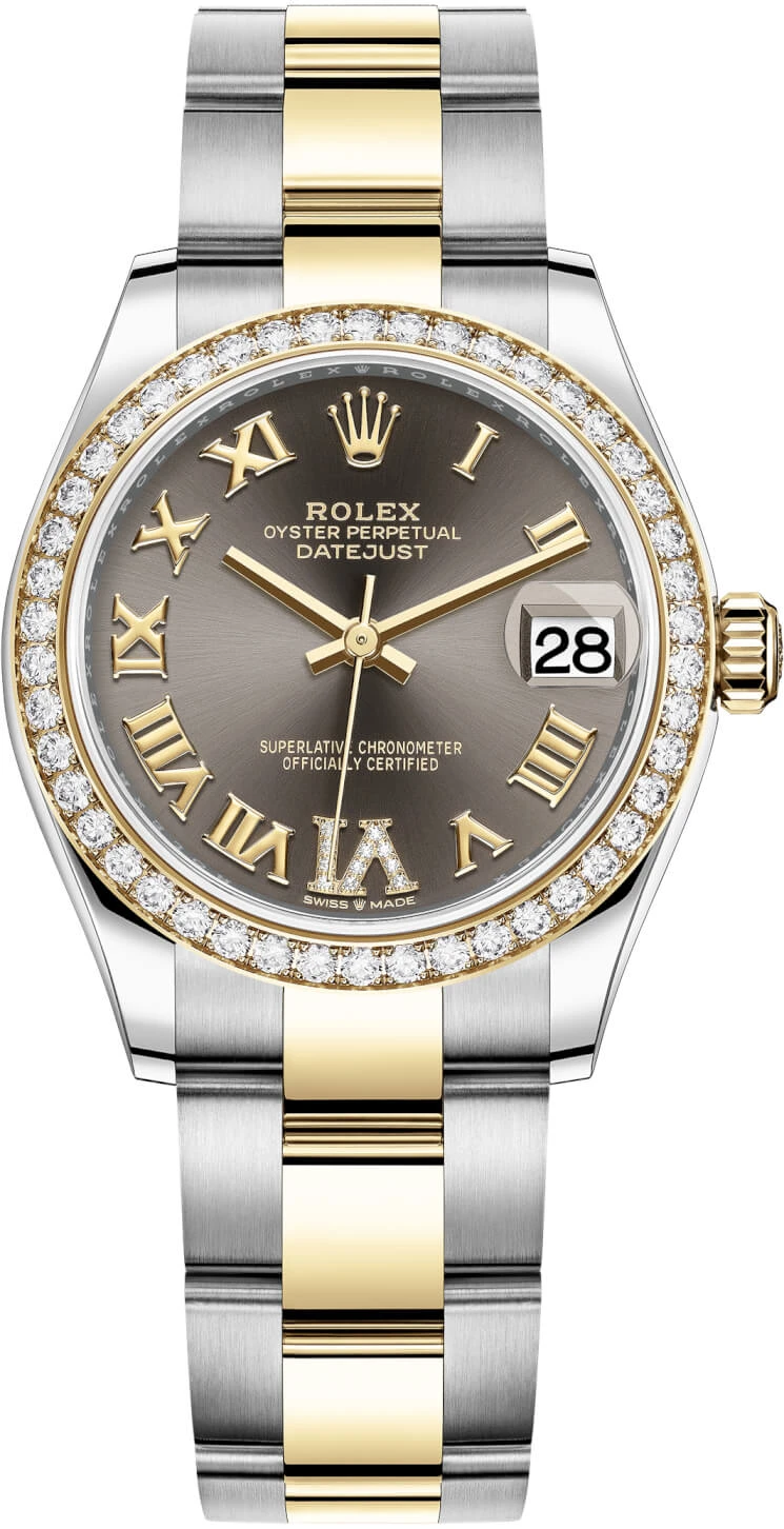 Rolex Datejust 31mm Stainless Steel and Yellow Gold 278383rbr Grey VI Roman Oyster Rolex Datejust 31mm Stainless Steel And Yellow Gold 278383rbr Grey VI Roman Oyster -Omega Shop 278383rbr Grey VI Roman Oyster m278383rbr 0017