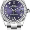 Rolex Datejust 31mm Stainless Steel 278384rbr Aubergine VI Oyster -Omega Shop 278384rbr Aubergine VI Oyster