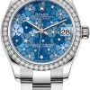 Rolex Datejust 31mm Stainless Steel 278384rbr Azzurro Blue Floral Oyster 1 Rolex Datejust 31mm Stainless Steel 278384rbr Azzurro Blue Floral Oyster -Omega Shop 278384rbr Azzurro Blue Floral Oyster