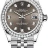 Rolex Datejust 31mm Stainless Steel 278384rbr Dark Grey Diamond Jubilee -Omega Shop 278384rbr Dark Grey Diamond Jubilee