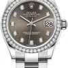 Rolex Datejust 31mm Stainless Steel 278384rbr Dark Grey Diamond Oyster -Omega Shop 278384rbr Dark Grey Diamond Oyster