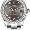 Rolex Datejust 31mm Stainless Steel 278384rbr Dark Grey Roman Oyster -Omega Shop 278384rbr Dark Grey Roman Oyster