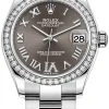 Rolex Datejust 31mm Stainless Steel 278384rbr Dark Grey VI Oyster