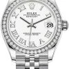 Rolex Datejust 31mm Stainless Steel 278384rbr White Roman Jubilee -Omega Shop 278384rbr White Roman Jubilee