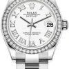 Rolex Datejust 31mm Stainless Steel 278384rbr White Roman Oyster -Omega Shop 278384rbr White Roman Oyster