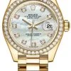 Rolex Lady Datejust 28mm Yellow Gold 279138RBR MOP Diamond President 2 Rolex Lady Datejust 28mm Yellow Gold 279138RBR MOP Diamond President -Omega Shop 279138RBR MOP Diamond President