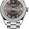 Rolex Lady Datejust 28mm White Gold 279139rbr Dark Grey Roman President -Omega Shop 279139rbr Dark Grey Roman President
