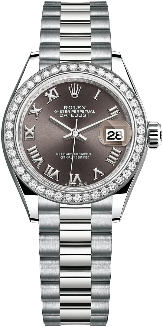 Rolex Lady Datejust 28mm White Gold 279139rbr Dark Grey Roman President Rolex Lady Datejust 28mm White Gold 279139rbr Dark Grey Roman President -Omega Shop 279139rbr Dark Grey Roman President
