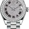 Rolex Lady Datejust 28mm White Gold 279139rbr Pave Black Roman President -Omega Shop 279139rbr Pave Black Roman President