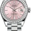 Rolex Lady Datejust 28mm White Gold 279139rbr Pink Index President -Omega Shop 279139rbr Pink Index President