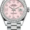 Rolex Lady Datejust 28mm White Gold 279139rbr Pink Opal 17 Diamond President -Omega Shop 279139rbr Pink Opal 17 Diamond President