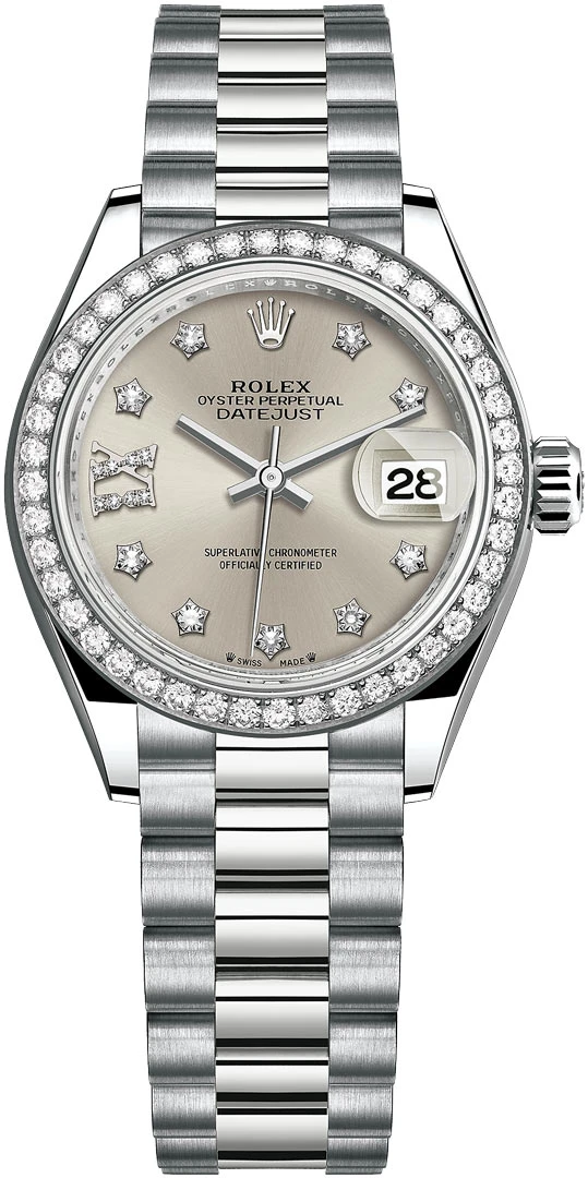 Rolex Lady Datejust 28mm White Gold 279139rbr Silver 17 Diamond President Rolex Lady Datejust 28mm White Gold 279139rbr Silver 17 Diamond President -Omega Shop 279139rbr Silver 17 Diamond President