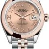 Rolex Lady Datejust 28mm Stainless Steel And Everose Gold 279161 Rose Roman Jubilee -Omega Shop 279161 Rose Roman Jubilee