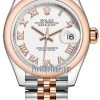 Rolex Lady Datejust 28mm Stainless Steel And Everose Gold 279161 White Roman Jubilee