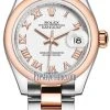 Rolex Lady Datejust 28mm Stainless Steel And Everose Gold 279161 White Roman Oyster -Omega Shop 279161 White Roman Oyster