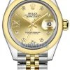 Rolex Lady Datejust 28mm Stainless Steel And Yellow Gold 279163 Champagne 17 Diamond Jubilee -Omega Shop 279163 Champagne 17 Diamond Jubilee
