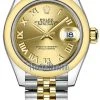 Rolex Lady Datejust 28mm Stainless Steel And Yellow Gold 279163 Champagne Roman Jubilee -Omega Shop 279163 Champagne Roman Jubilee