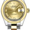 Rolex Lady Datejust 28mm Stainless Steel And Yellow Gold 279163 Champagne Roman Oyster -Omega Shop 279163 Champagne Roman Oyster