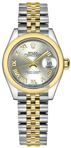 Rolex Lady Datejust 28mm Stainless Steel And Yellow Gold 279163 Silver Roman Jubilee