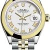 Rolex Lady Datejust 28mm Stainless Steel And Yellow Gold 279163 White Roman Jubilee -Omega Shop 279163 White Roman Jubilee