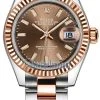 Rolex Lady Datejust 28mm Stainless Steel And Everose Gold 279171 Chocolate Index Oyster -Omega Shop 279171 Chocolate Index Oyster