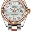 Rolex Lady Datejust 28mm Stainless Steel And Everose Gold 279171 MOP Diamond Oyster 1 Rolex Lady Datejust 28mm Stainless Steel And Everose Gold 279171 MOP Diamond Oyster -Omega Shop 279171 MOP Diamond Oyster