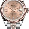 Rolex Lady Datejust 28mm Stainless Steel And Everose Gold 279171 Rose 17 Diamond Jubilee