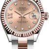 Rolex Lady Datejust 28mm Stainless Steel And Everose Gold 279171 Rose 17 Diamond Oyster 1 Rolex Lady Datejust 28mm Stainless Steel And Everose Gold 279171 Rose 17 Diamond Oyster -Omega Shop 279171 Rose 17 Diamond Oyster