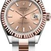 Rolex Lady Datejust 28mm Stainless Steel And Everose Gold 279171 Rose Index Oyster