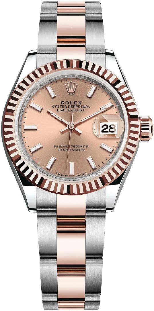Rolex Lady Datejust 28mm Stainless Steel and Everose Gold 279171 Rose Index Oyster Rolex Lady Datejust 28mm Stainless Steel And Everose Gold 279171 Rose Index Oyster -Omega Shop 279171 Rose Index Oyster