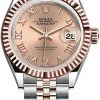Rolex Lady Datejust 28mm Stainless Steel And Everose Gold 279171 Rose Roman Jubilee -Omega Shop 279171 Rose Roman Jubilee