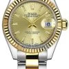 Rolex Lady Datejust 28mm Stainless Steel And Yellow Gold 279173 Champagne Index Oyster -Omega Shop 279173 Champagne Index Oyster