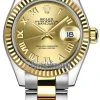 Rolex Lady Datejust 28mm Stainless Steel And Yellow Gold 279173 Champagne Roman Oyster -Omega Shop 279173 Champagne Roman Oyster